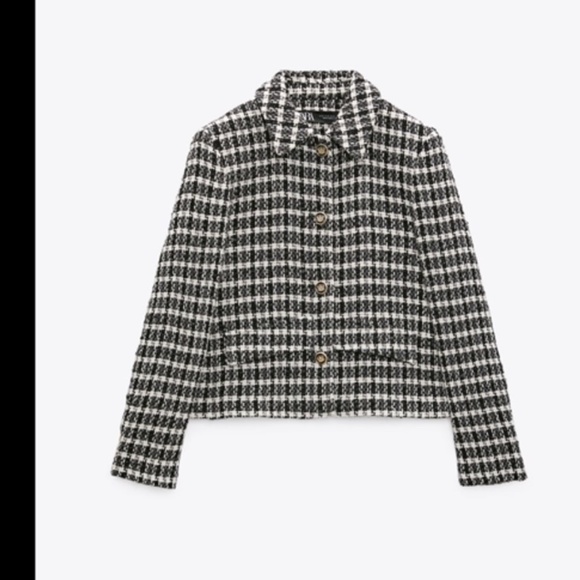 🖤 TEXTURED SHORT BLAZER - Picture 7 of 9